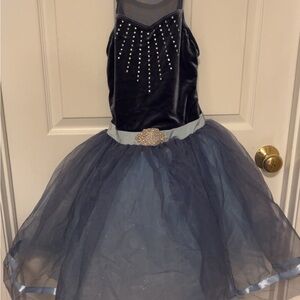 Elegant Blue Kids Costume Dress
